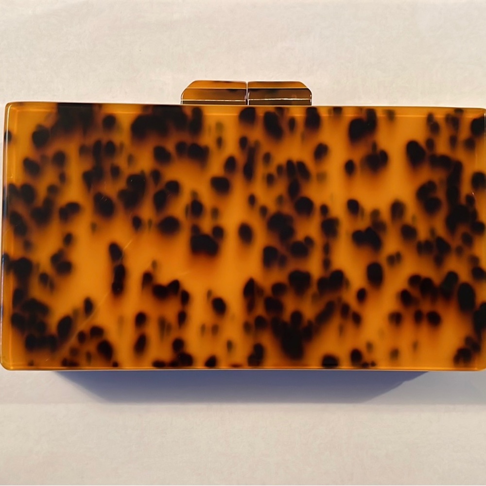 FORNASH TORTOISE LEOPARD clutch Bag